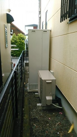 エコキュート交換工事　静岡県静岡市駿河区　EQ37UFVH-set - After