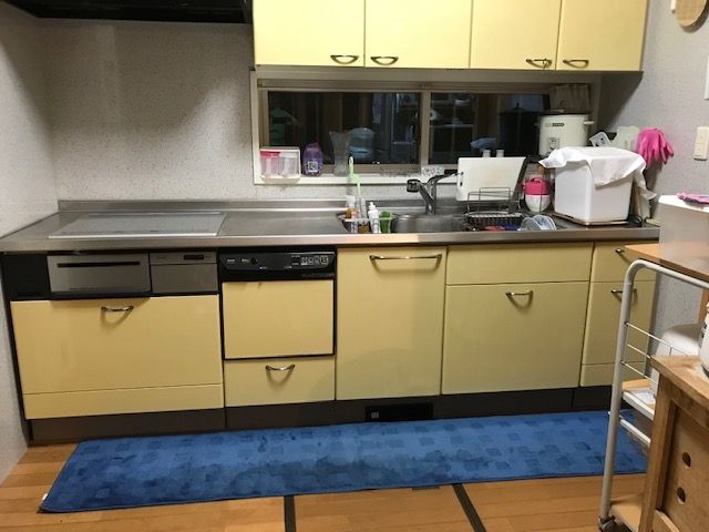 ビルトイン食洗機交換工事　群馬県吾妻郡嬬恋村　NP-45MD8S-koujiset - Before