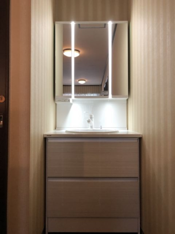 洗面化粧台交換工事　東京都板橋区　XGQC75D5SYUPF