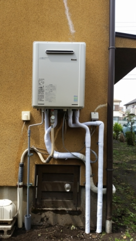 給湯器交換工事(笹原）　東京都日野市　RUF-E2405SAW-13A-set