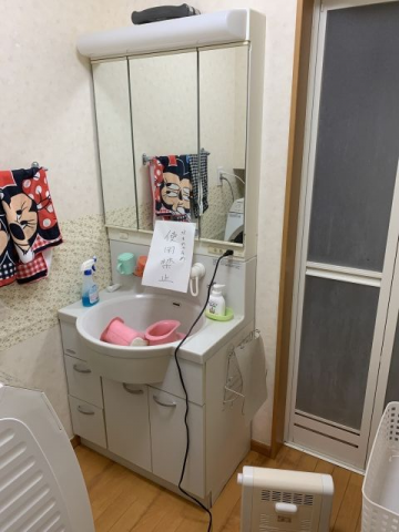洗面化粧台交換工事　東京都板橋区　GQM75KSCW-set2 - Before