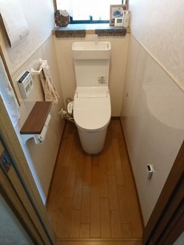 トイレ 洗面化粧台交換工事　千葉県富里市　XCH3013WST