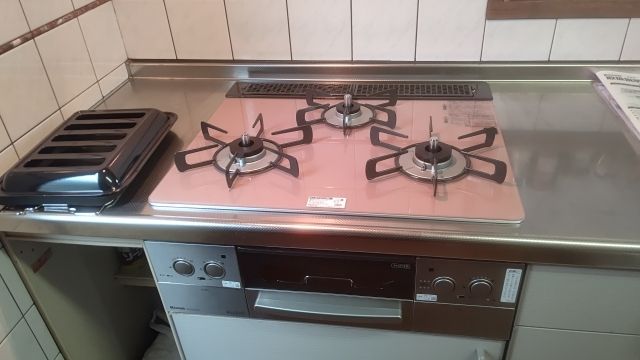 ビルトインガスコンロ ガス給湯器交換工事　愛媛県松山市　RHS31W23L8RSTW-LPG - After