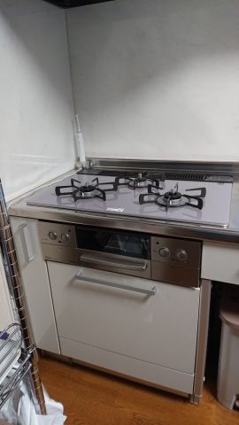 ビルトインガスコンロ交換工事　新潟県長岡市　RHS71W23L7RSTW-13A