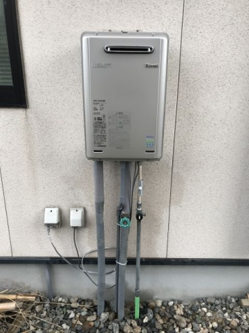 ガス給湯器交換工事　富山県富山市　RUX-E2406W-set-LPG