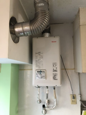 ガス給湯器交換工事　東京都江東区　RUX-V1615SFFUA-E-13A