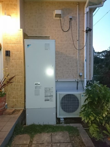エコキュート交換工事　千葉県長生郡長生村　EQN37VFV-set