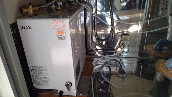 小型電気温水器交換工事　愛知県春日井市　EHPN-H12V1-set2