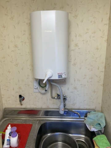 小型電気温水器交換工事　千葉県柏市　EWM-14N