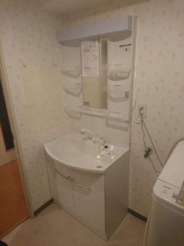 洗面化粧台交換工事　千葉県松戸市　GQM75KSCW-set1