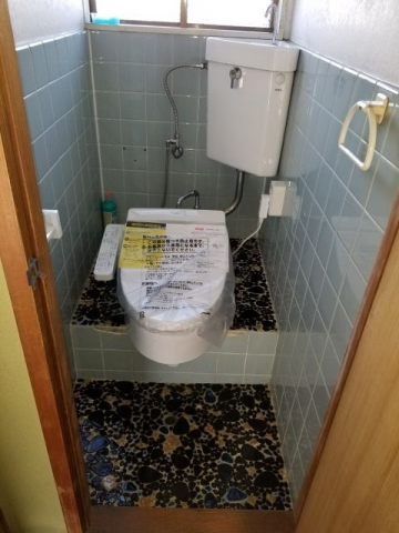 トイレ交換工事　岡山県岡山市南区　TCF6622-NW1