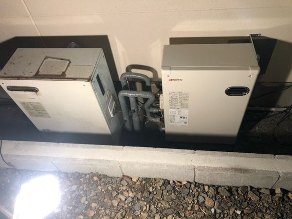 石油給湯器交換工事　滋賀県大津市　OTQ-4706SAY-BL-set