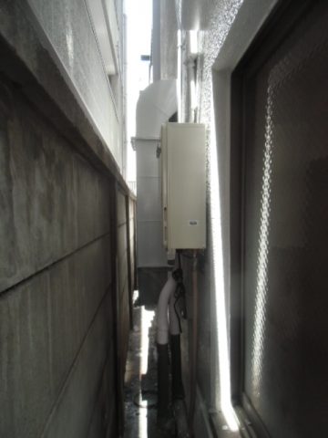 給湯器交換/2名作業　東京都渋谷区　GQ-1639WS