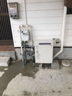 ガス給湯器交換工事　静岡県浜松市中区　RUX-A2013G-set-13A