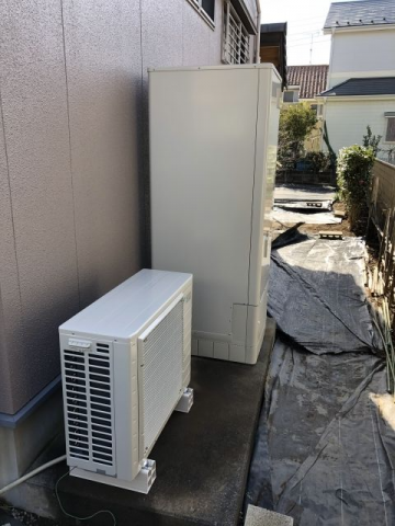 エコキュート交換工事　埼玉県北葛飾郡杉戸町　EQN37VFV-set