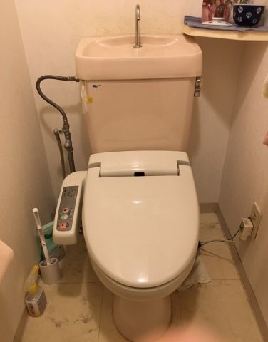 トイレ交換工事　神奈川県横浜市神奈川区　CS232BM-SH233BA-NW1 - Before