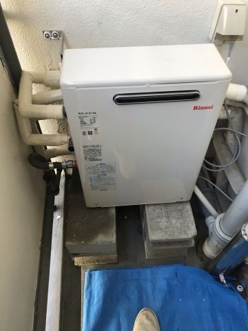 ガス給湯器交換工事　大阪府寝屋川市　RUX-A1613G-set-13A