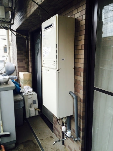 給湯器交換工事/混合水栓取付・給水・給湯配管工事　東京都足立区　GT-C2052AWX-2-set13A
