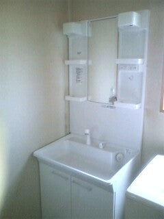 洗面化粧台交換工事　静岡県焼津市　00003