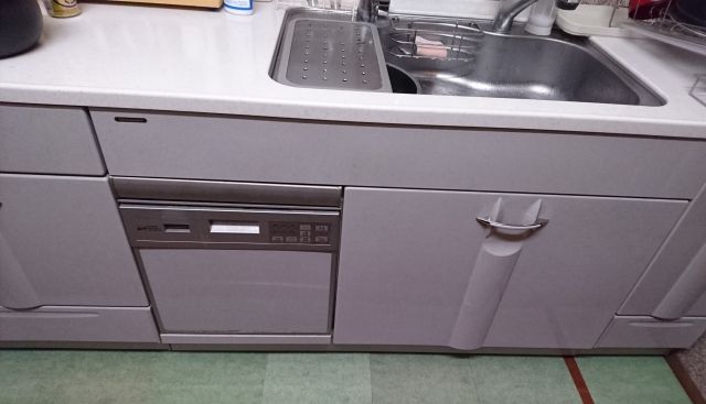 ビルトイン食洗機交換工事　茨城県日立市　NP-45MS8S-koujiset - Before