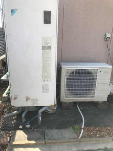 エコキュート交換工事　三重県四日市市　EQ37VSV-set - Before