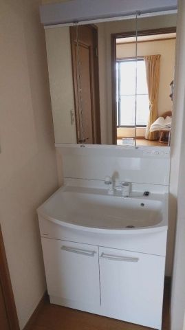洗面化粧台交換工事　栃木県栃木市　GQM75KSCW-set2