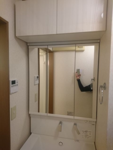 洗面化粧台交換工事　東京都文京区　LDSWB075BJJEN1-H