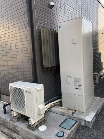 エコキュート 蛇口 ビルトインガスコンロ交換工事　茨城県古河市　EQN46VFV-set