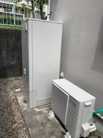 エコキュート交換工事　兵庫県神戸市西区　EQN37VFV-set