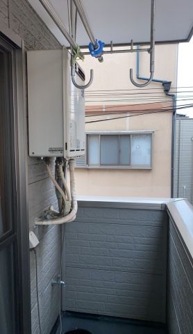 ガス給湯器 ビルトインガスコンロ交換工事　大阪府大阪市住吉区　RUF-E2406SAW-set-13A - Before