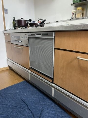 ビルトイン食洗機工事　滋賀県草津市　NP-45MS9S-koujiset