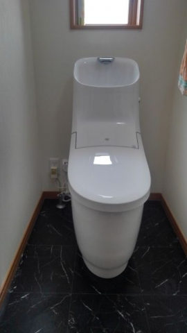 トイレ交換工事　長野県茅野市　YHBC-CH10S-DT-CH186A-N-BW1