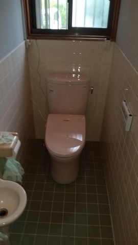 トイレ交換工事　兵庫県加古川市　CS330B-SH330BA-R