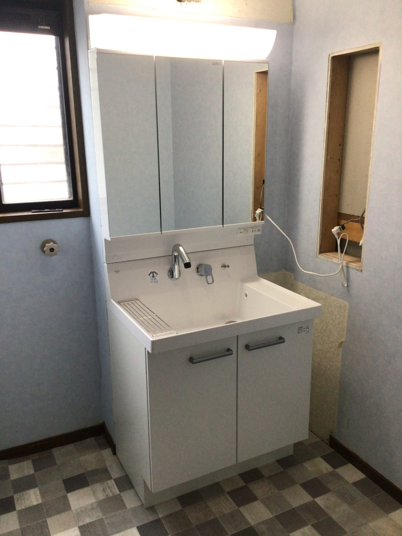 洗面化粧台交換工事　宮城県遠田郡美里町　AR3N-755SYN-YS2H - After