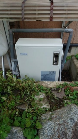 石油給湯器交換工事　石川県河北郡津幡町　UIB-SA471-M