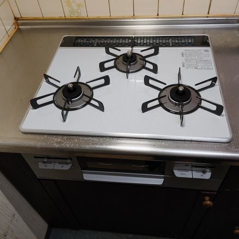 ビルトインガスコンロ レンジフード 蛇口交換工事　兵庫県明石市　RS31W27P12DVW-13A