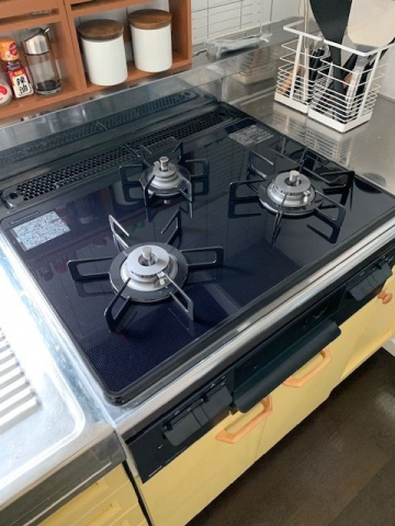 レンジフード ビルトインガスコンロ交換工事　静岡県伊東市　N3WT6RWASC-LPG - After