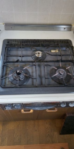ビルトインガスコンロ交換工事　埼玉県越谷市　N3GT2RVQ1-13A - Before
