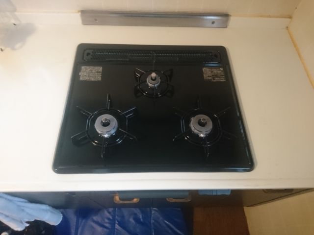 ビルトインガスコンロ交換工事　埼玉県越谷市　N3GT2RVQ1-13A - After