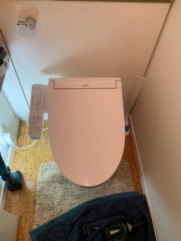 便座交換工事　東京都杉並区　TCF6623-NW1