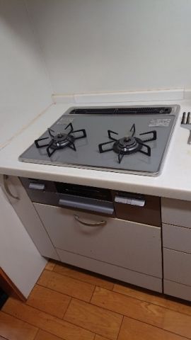 ガス給湯器 ビルトインガスコンロ交換工事　埼玉県越谷市　GT-C2462AWX-2-BL-LPG