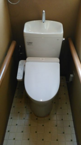 トイレ交換工事　静岡県静岡市清水区　CS232BM-NW1-set1