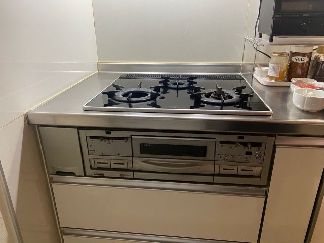 ビルトインガスコンロ ビルトイン食洗機交換工事　兵庫県神戸市東灘区　NP-45VS9S - Before