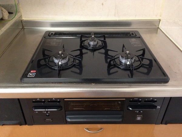 ガスコンロ交換工事　千葉県松戸市　GT-2050AWX-2BL-set