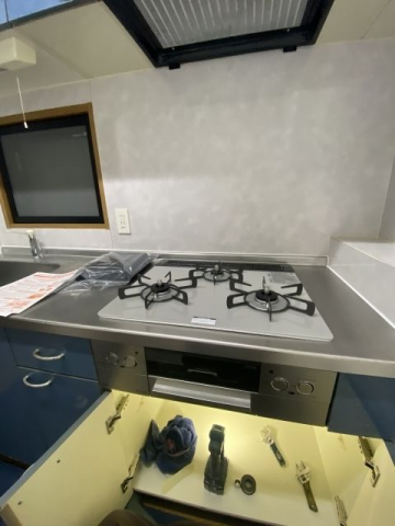 ビルトインガスコンロ交換工事　東京都渋谷区　RHS31W32L24RSTW-13A - After