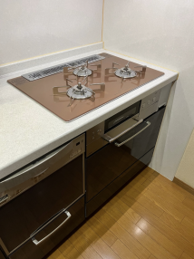ガス給湯器 ビルトインガスコンロ レンジフード交換工事　兵庫県尼崎市　RHS71W30E12RCSTW-13A - After