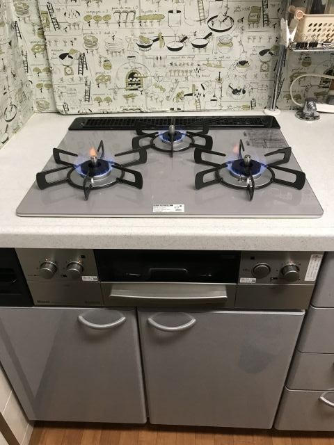 ビルトインガスコンロ交換工事　大阪府寝屋川市　RHS31W23L7RSTW-13A - After