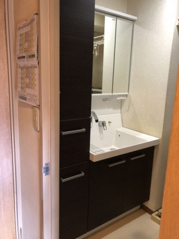 洗面化粧台交換工事　東京都西東京市　AR3N-755SY-LD2H
