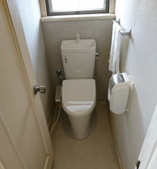 洗面化粧台 トイレ トイレ交換工事　千葉県八千代市　BC-ZA10AH-120-DT-ZA180AH-BN8