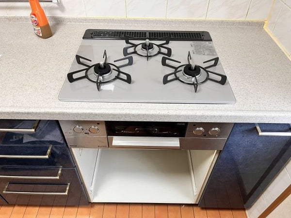 ビルトインガスコンロ交換工事　熊本県熊本市中央区　RHS31W32L24RSTW-LPG